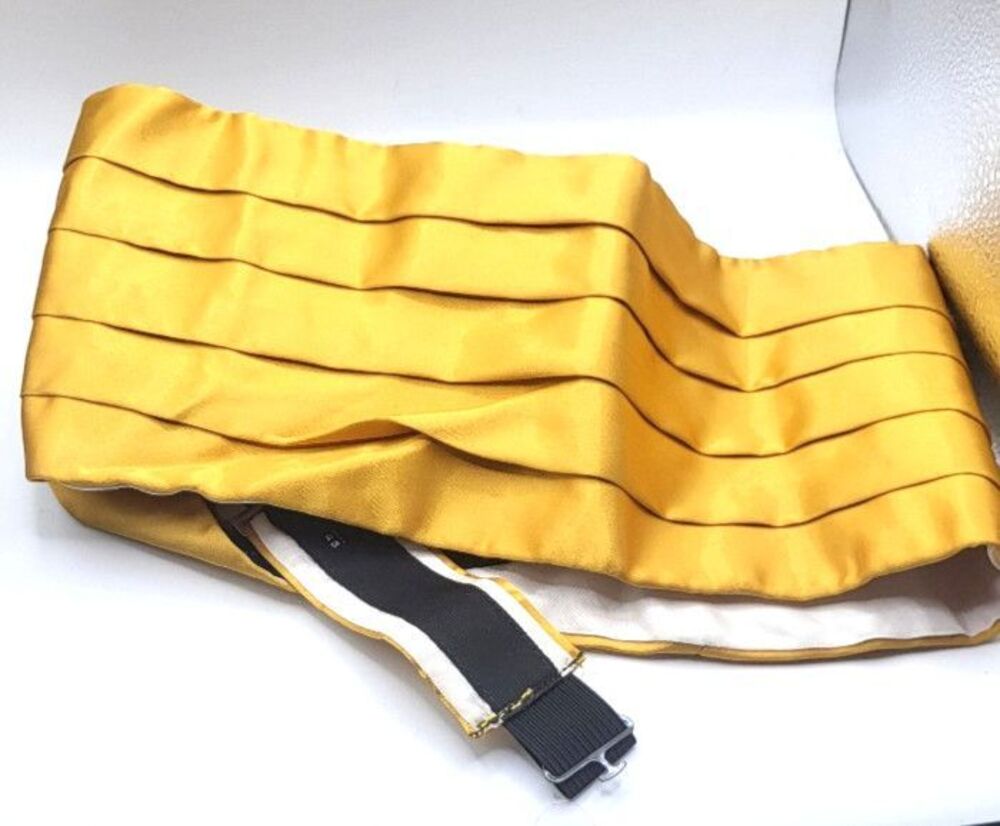 Estate 1950s Wembley "Formally Yours" Gold Cumberbund size 27-48